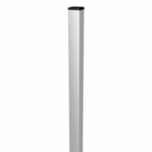 Palo Tubolare Bianco 50x50 mm - Altezza Palo 180 cm - Completo di 3 Piastrine - a Cementare