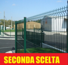 SECONDA SCELTA -  Pannello Recinzione Modulare Cancellata Rete Metallica Elettrosaldata "Medium Verde"  cm 200 x 172 h