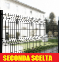 SECONDA SCELTA -  Pannello Recinzione Modulare Cancellata Rete Metallica Elettrosaldata "Medium Antracite"  cm 200 x 192 h