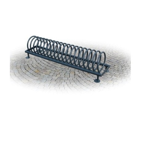 Portabiciclette verticale a 5 posti in acciaio zincato a caldo - cm 187x25x50h