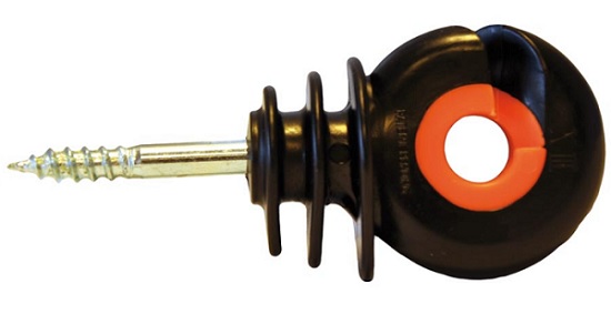 Isolatore Nero Ad Anello Con Vite Per Legno - Agri&Work - Foto 8