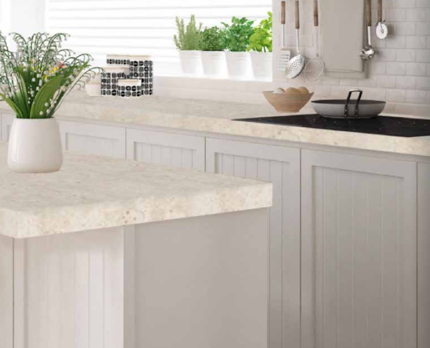 Top Cucina In Laminato Colore Acciaio 5550 Velvet – Misura 2050x600x38 Mm, Bordato ABS, Resistente E Moderno