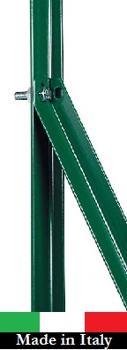 Saetta in ferro plastificata, h.1,5 mt, verde