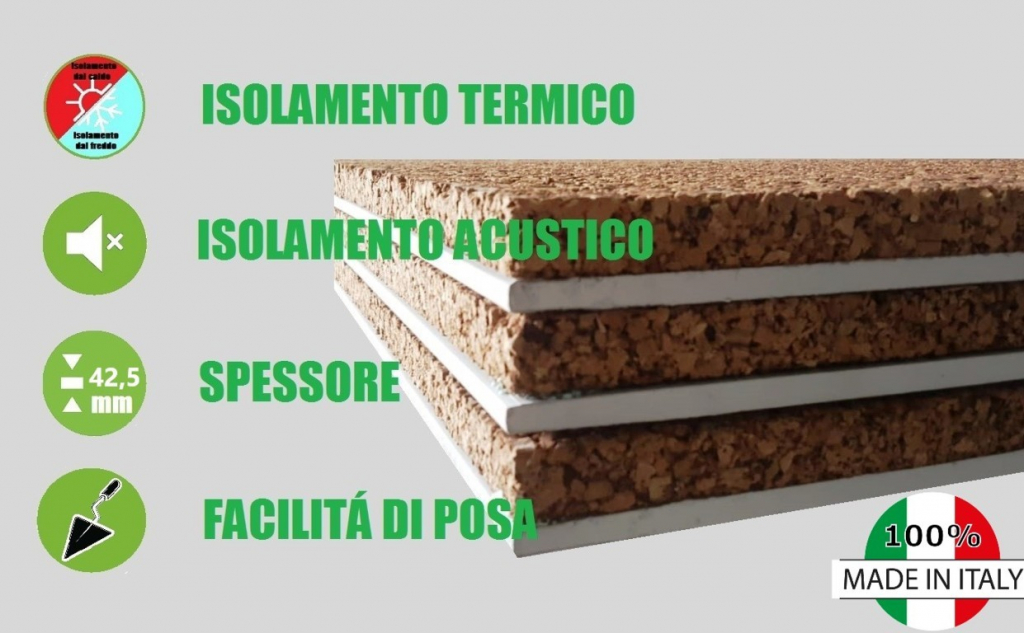 Pannello Isolante Accoppiato Con Guaina Prezzo Pannello Accoppiato Cartongesso e Sughero Naturale per Isolamento