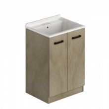 Laundry lavatoio 2 Aante 61x50x86 Colore Argilla