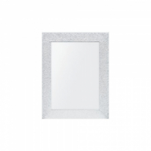 Specchio rettangolare ART9 60x80 cornice bianco lucido