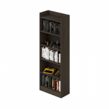 Libreria Alessia 64x29x180H fango