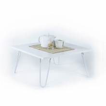 Tavolino da salotto rettangolare bianco Ilia 60x60 MT190403