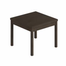 Tavolo raddoppiabile Firenze fango 90x90