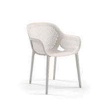 Poltrona design Atra grigio bianco