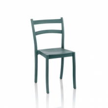 Sedia Samara polipropilene nero grafite schienale 2 fasce orizzontali