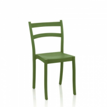 Sedia Samara polipropilene agave schienale 2 fasce orizzontali