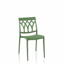 Sedia Salim polipropilene menta schienale disegno geometrico