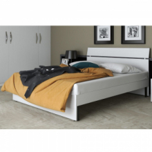 Letto 160 bianco frassinato