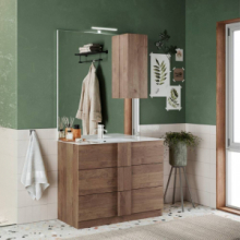 Mobile bagno Con Cassetti Colore Rovere mercure