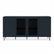 Credenza Caracas 51A con 4 ante e 4 ripiani colore navy blue