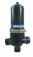 Filtro a "T" 120 Mesh in Plastica Rotodisk Automatico per Irrigazione con Attacco Filettato Maschio da 2" o 3" con Fascia Inox (TAF) PN10