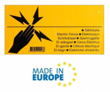 Cartello Monitore ITALFROM per Segnalazione Recinzioni Elettriche