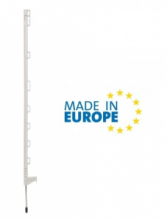 Picchetto di Messa a Terra Mobile in Plastica PRO Bianco ITALFROM H 105 cm per Recinzioni Elettriche Confezione 10 Pz.