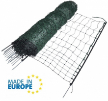 EuroNetz Rete per Pollame Verde 112/1-15/N-50 m GALLAGHER per Recinzioni Elettriche