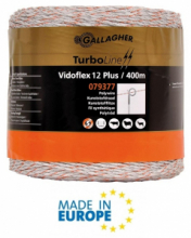 Filo Conduttore Bianco Vidoflex TurboLine Plus 12 400 m GALLAGHER per Recinzioni Elettriche