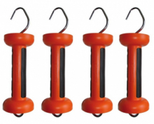Maniglia Isolante Soft Touch Arancio per Filo e Corda (Acciaio Inox) GALLAGHER per Recinzioni Elettriche