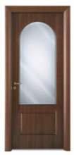 PORTA A BATTENTE IN LEGNO LINEA CLASSICA MODELLO AMBRA GLASS