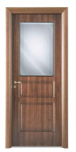 PORTA A BATTENTE IN LEGNO LINEA CLASSICA MODELLO NOEMI GLASS