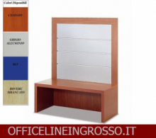 SCHIENALE (H.140) DOGATO CON PANCA DIMENSIONI( 104X46X h140) SERIE GLASS  PRODUZIONE ITALIANA