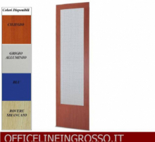 SCHIENALE (H.218) SENZA PANCA IN LAMIERA FORATA PER BLISTER dimensioni(64x3x h218) LINEA GLASS PRODUZIONE ITALIANA