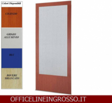 SCHIENALE(H.218)  SENZA PANCA IN LAMIERA FORATA PER BLISTER dimensioni(104x3x h218) LINEA GLASS PRODUZIONE ITALIANA