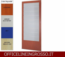 SCHIENALE (H.218) DOGATO IN CRISTALLO SATINATO  SENZA PANCA  dimensioni( 104X3X h218) SERIE GLASS  PRODUZIONE ITALIANA