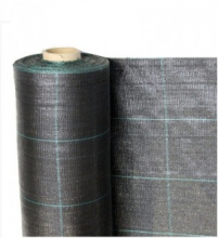 Telo per Pacciamatura  Nero Quadrettato Tessuto Polipropilene Antistrappo - mt 74 x 0,50 H