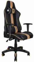 Sedia Ufficio/Gaming NOUA AVA Z1 Nero/Gold con Braccioli 3D e Schienale Inclinabile