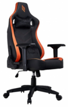 Sedia Ufficio/Gaming NOUA LOU L7 in Pelle Black/Orange con Braccioli 4D e Schienale Inclinabile