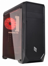 Case NOUA Noob X5 Mid-Tower Black con Pannello Laterale in Vetro Temperato