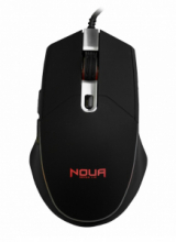 Mouse Gaming Ottico USB NOUA NEON Illumazione LED a 4 Colori con 6 Tasti 3200DPI Regolabili