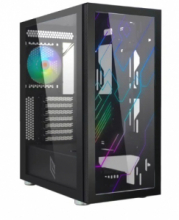 Case Atx NOUA Utopia F15 Black con frontale in Mesh e pannello laterale in vetro temperato.