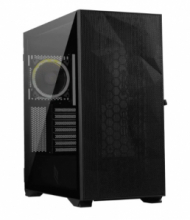 Case Atx NOUA Iron V7 Black con frontale in Mesh e pannello laterale in vetro temperato.