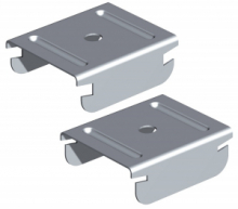 Gancio Distanziatore Foro Passante ø 7 per Montanti a C 15/48/15 e 27/48/27 Bordo Arrotondato - Confezione 10 Pezzi