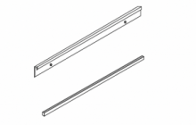 Conf. 5 Pz Profili di fissaggio in alluminio per paraschizzi