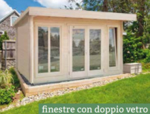 Casetta da Giardino in Legno d' Abete Nordico(34mm) - cm 408x268cm - Senza Pavimento - ITALFROM505