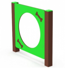 Attrezzatura da Salto Tondo - Colore Verde - In Plastica Riciclata - Disponibile in 3 Altezze