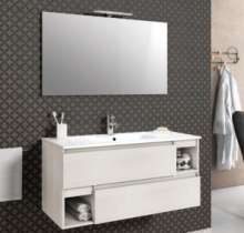 Composizione 4 Pz Arredo Bagno Modello Dany L101 cm Disponibile in Diversi Colori