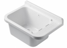 Vaschetta Lavabo Pilozzo in Prolipropilene Colore Bianco 50x34x21cm