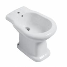 Bidet Old Italy A Terra Monoforo Predisposizione Tre Fori Scarico a Pavimento - 56x38,5 cm