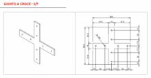 1pz - Accessorio che permette il collegamento incrociato di quattro diversi 110 X 100 CM