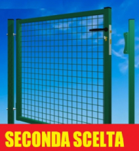 SECONDA SCELTA - Cancello Garden - con Rete Saldata 50X50X4 mm -  Telaio 35/40 mm - Dimensione: cm100X100h - Peso 20 kg -  Colore:Verde