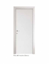 PORTA A BATTENTE IN MDF LINEA ECONOMY FINITURA FRASSINO BIANCO