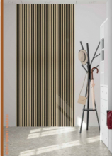 1 PZ - RIVESTIMENTO MURALE FONOASSORBENTE FLEX 60X275 CM ROVERE MIELE